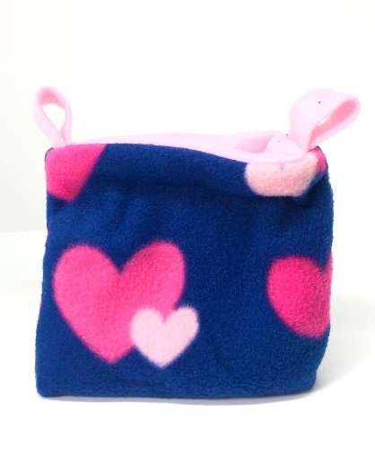 Nido saco talla S corazones rosa