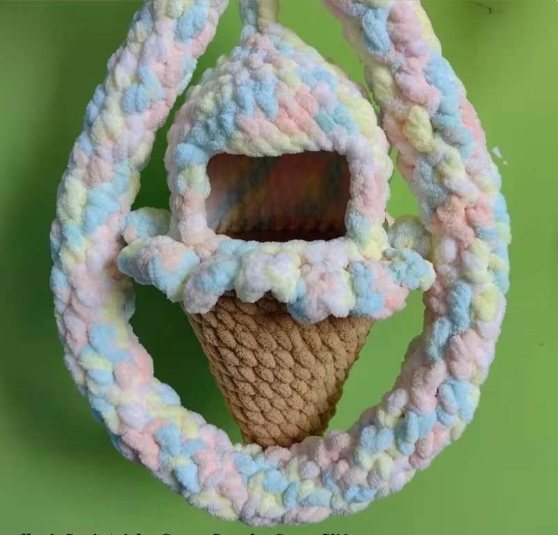 Nido Cono Helado Individial color malvavisco